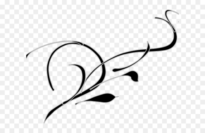 Swirl Clipart Filigree - Vine Clip Art, HD Png Download - swirl png