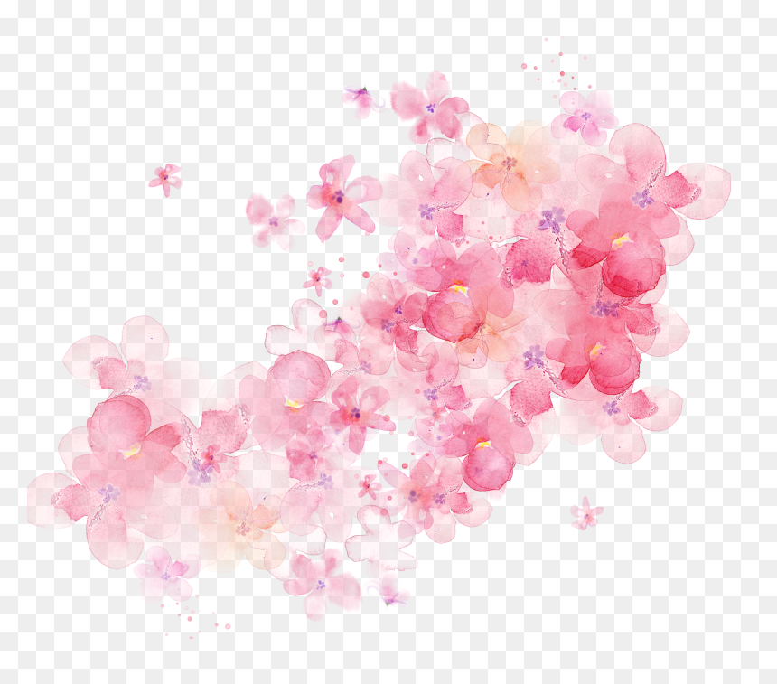 Transparent Purple Flower Png, Png Download - floral png