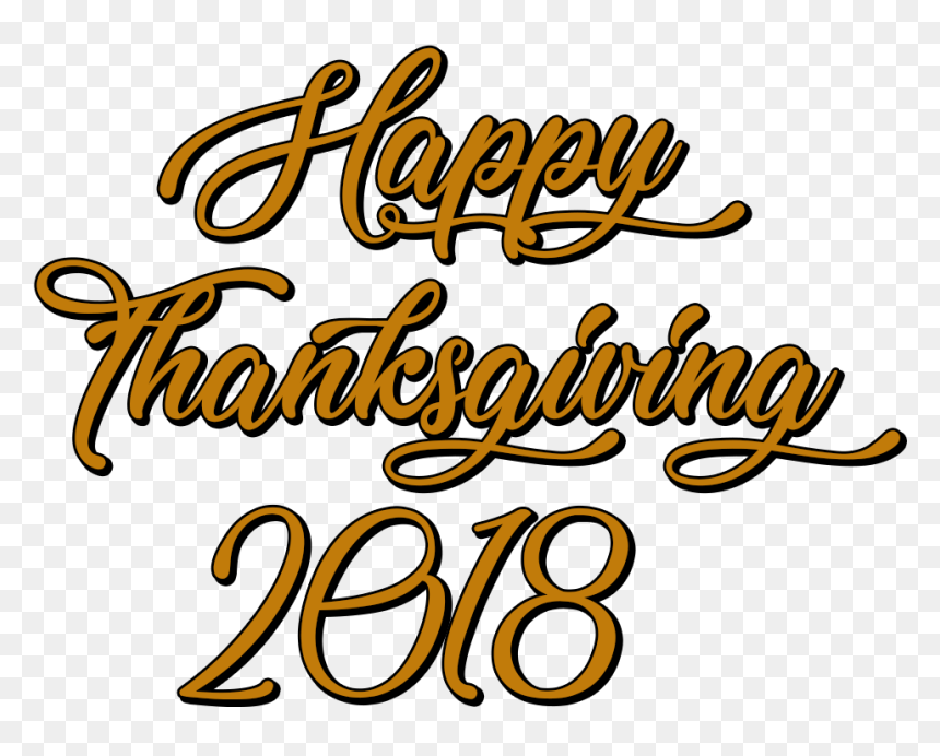 Happy Thanksgiving Png - Calligraphy, Transparent Png - thanksgiving png