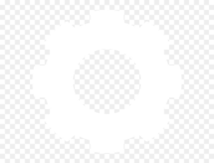 White Gear Clip Art At Clker - Creativity Buzz, HD Png Download - gear png