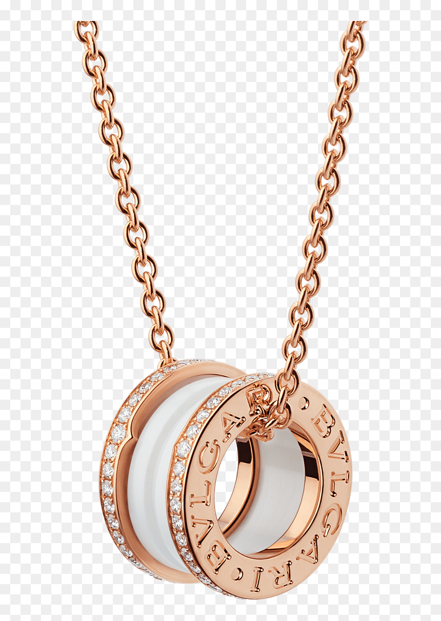 Bvlgari White Ceramic Necklace, HD Png Download - gold chain png