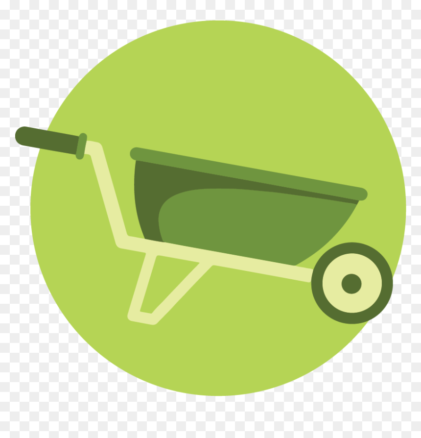 Wheel Barrow Icon - Wheelbarrow, HD Png Download - dirt png