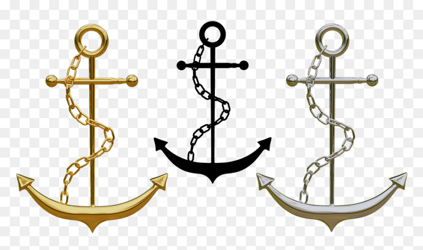 Gold Anchor Png - Portable Network Graphics, Transparent Png - anchor png