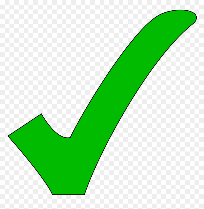 Green Tick, HD Png Download - checkmark png