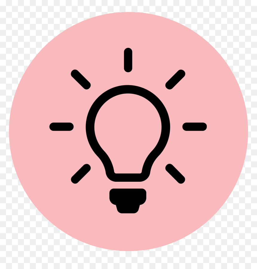 Lightbulb Clipart Pink - Pink Light Bulb Clip Art, HD Png Download - lightbulb png