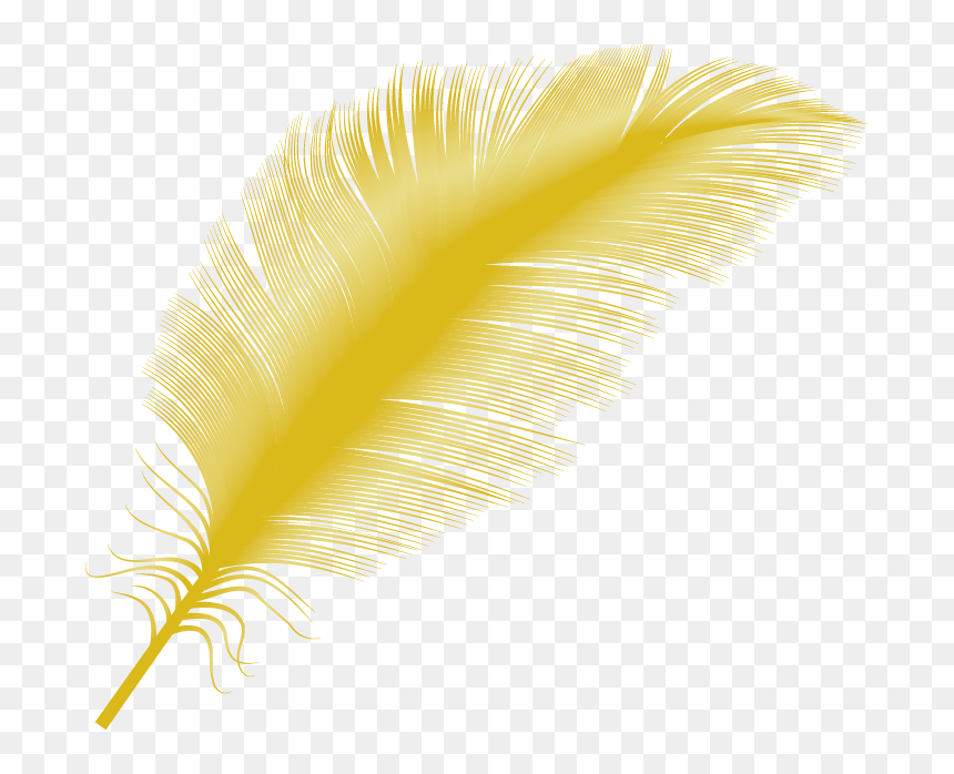 Feather Falling Png - Yellow Feather Png, Transparent Png - feather png