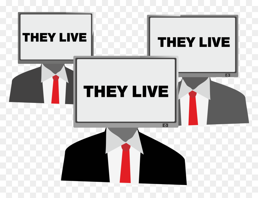 They Live Clip Arts - Person With Tv Head Png, Transparent Png - live png