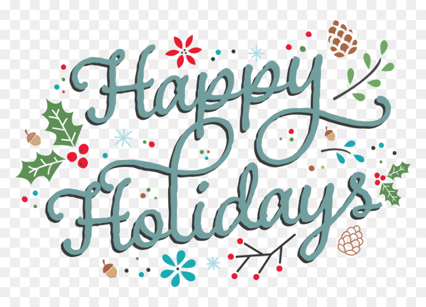 Happyholidays - Calligraphy, HD Png Download - happy holidays png