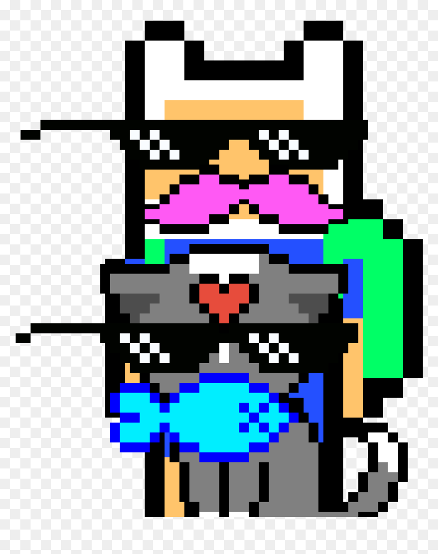 Thug Life Clipart , Png Download - Cute Cat Pixel Art, Transparent Png - thug life png