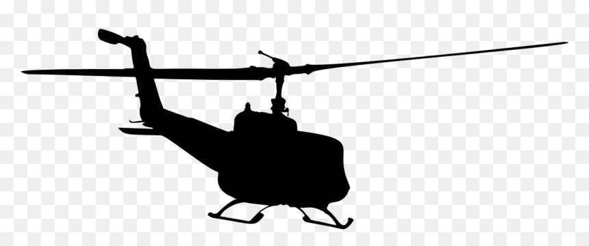 Silhouette Helicopter Clip Art, HD Png Download - helicopter png