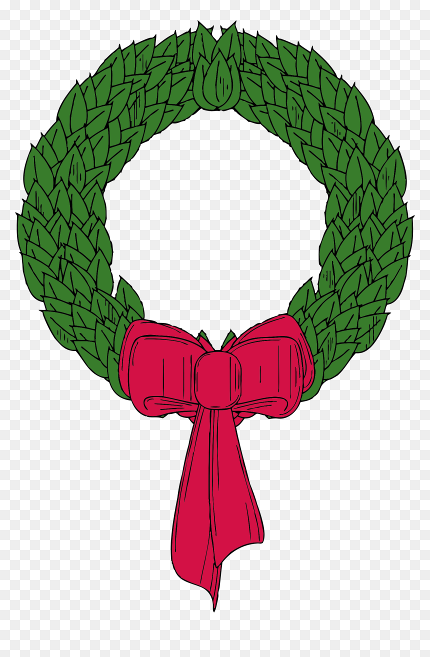 Christmas Wreath - Christmas Wreath Clip Art, HD Png Download - christmas wreath png