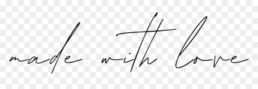 Made With Love - Calligraphy, HD Png Download - love png