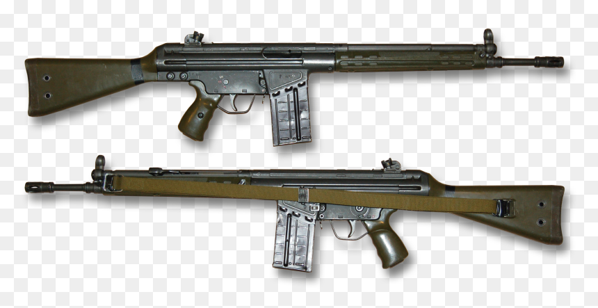 Heckler & Koch G3 Kunststoffschaft Display Nobg - Automatic Rifle, HD Png Download - muzzle flash png