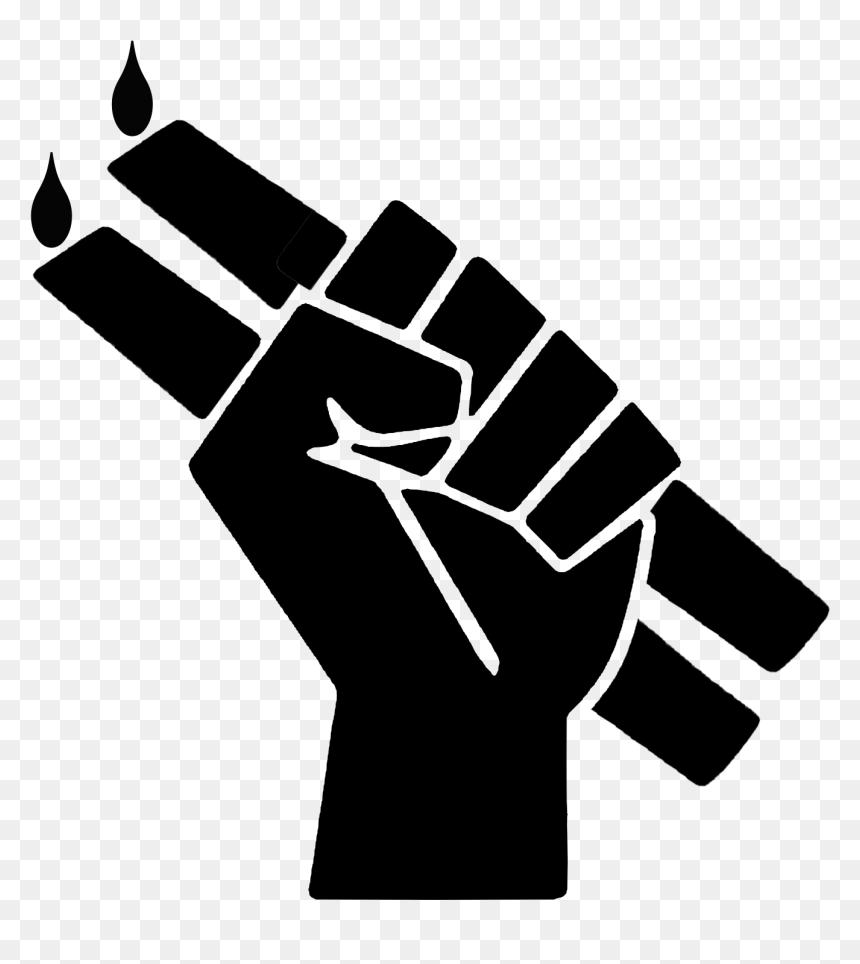 Black And White Shabbos Candles Png - Fist Black Power, Transparent Png - fist png