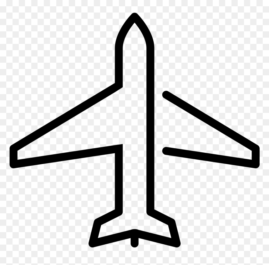 Flight Icon Png Image Free Download Searchpng - Airplane, Transparent Png - black line png