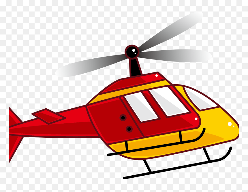 Helicopter Clipart Yellow Helicopter , Png Download - Helicopter Clipart, Transparent Png - helicopter png