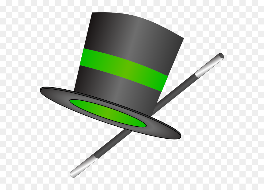 Top Hat Png Clipart , Png Download - Magician Hat Green, Transparent Png - top hat png