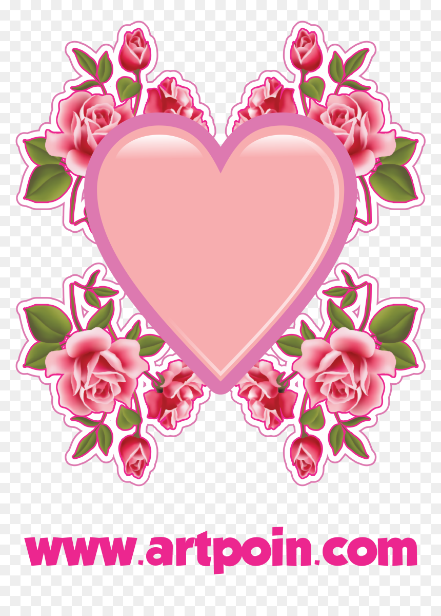 Heart, HD Png Download - flores png