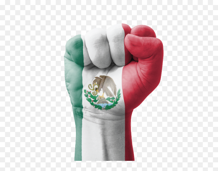This Is Mexico Mexico - Flag Of Mexico, HD Png Download - fist png