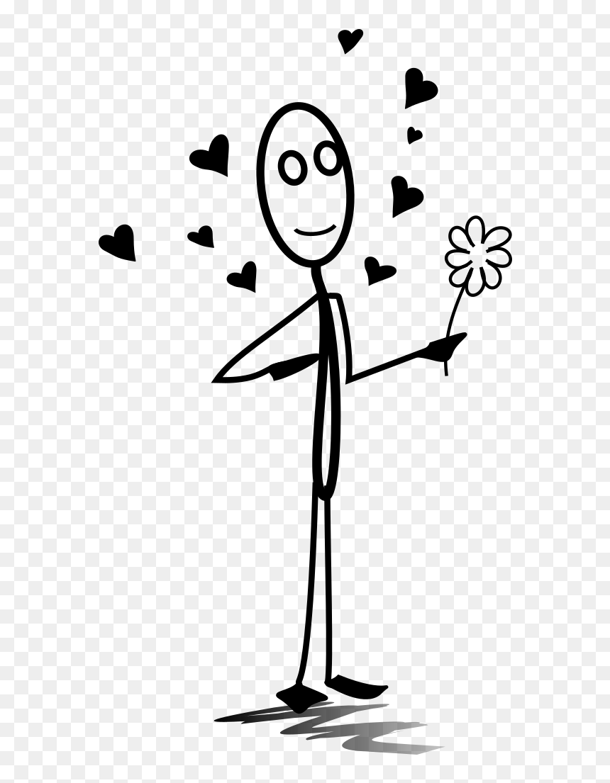 Stick Figure Love Gif, HD Png Download - love png