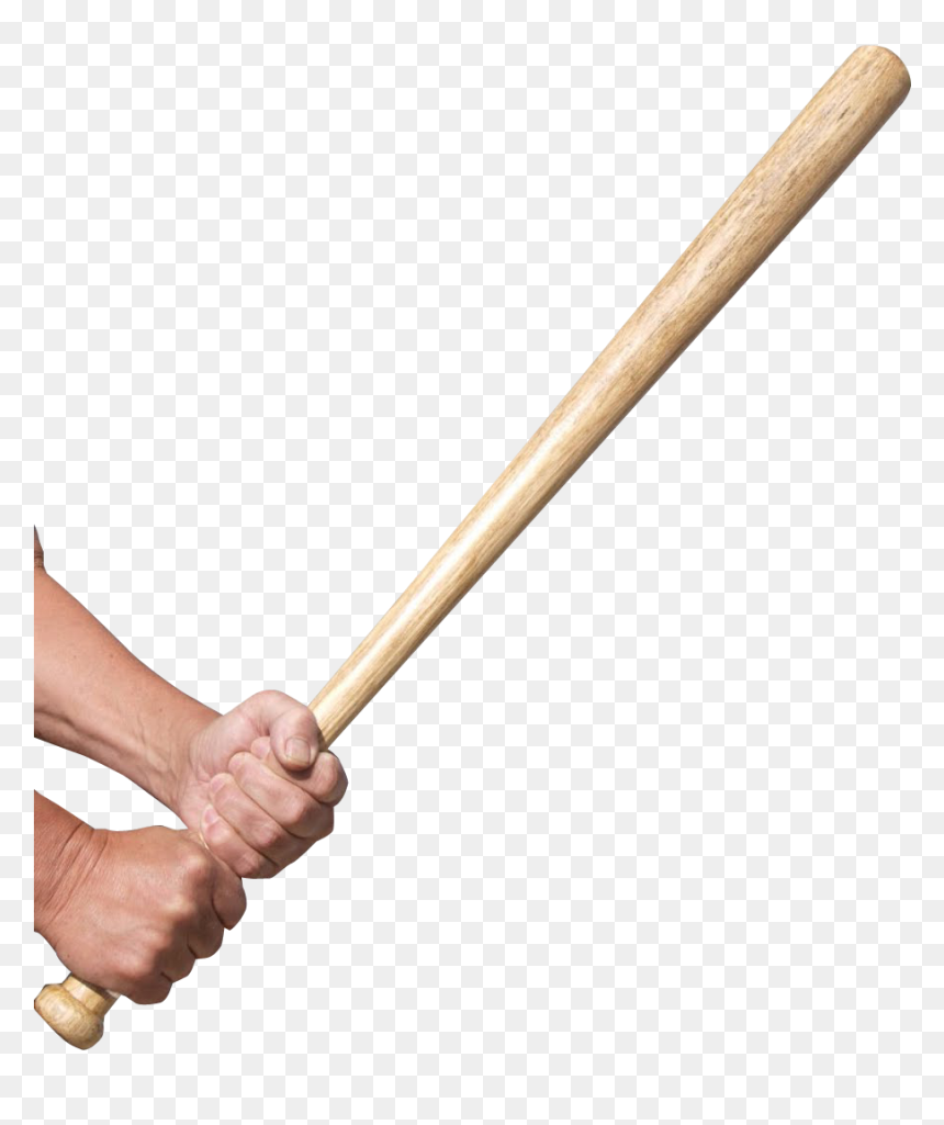 Baseball Bat Png Image - Hand Holding Baseball Bat, Transparent Png - bat png