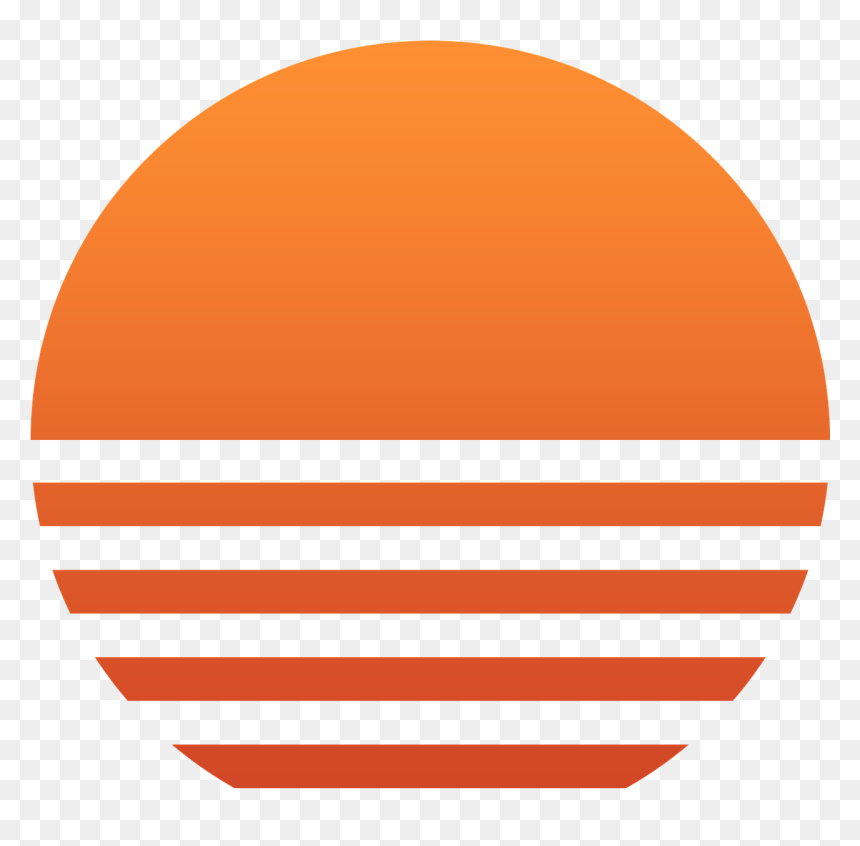 Sun With Rays Png Clipart Image Freeuse Library Sunset - Sunset Clipart Transparent, Png Download - sun rays png
