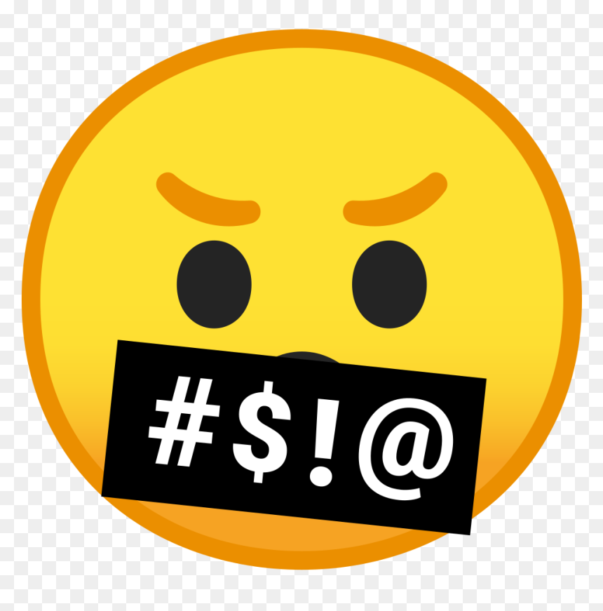 Face With Symbols On Mouth Icon - Face With Symbols On Mouth Emoji, HD Png Download - mouth png