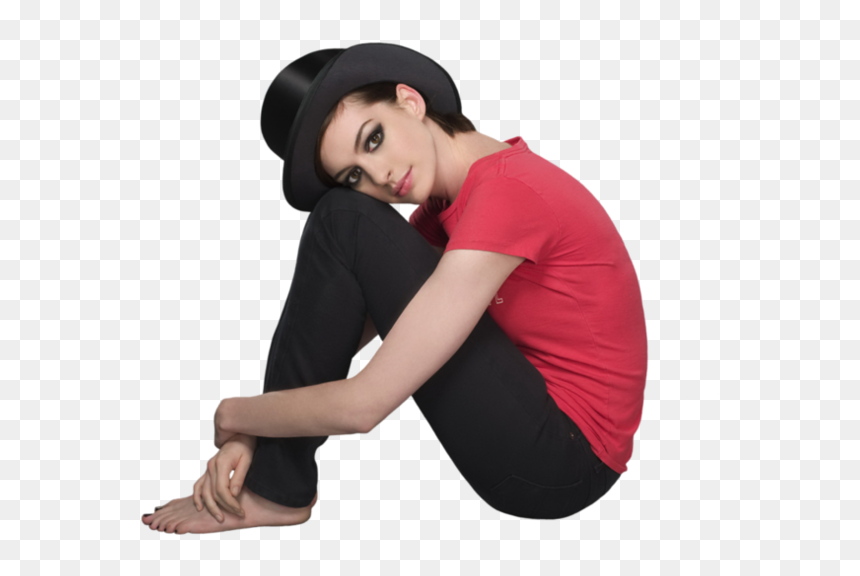 Anne Hathaway, HD Png Download - top hat png