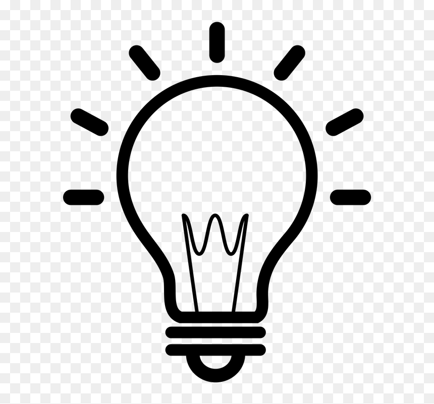 Lightbulb - Simbolo De Foco, HD Png Download - lightbulb png
