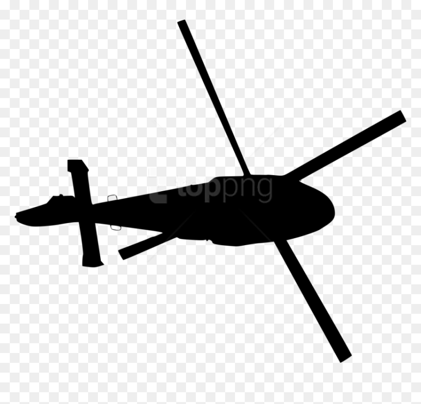 Free Png Helicopter Top View Silhouette Png - Helicopter Top View Silhouette, Transparent Png - helicopter png