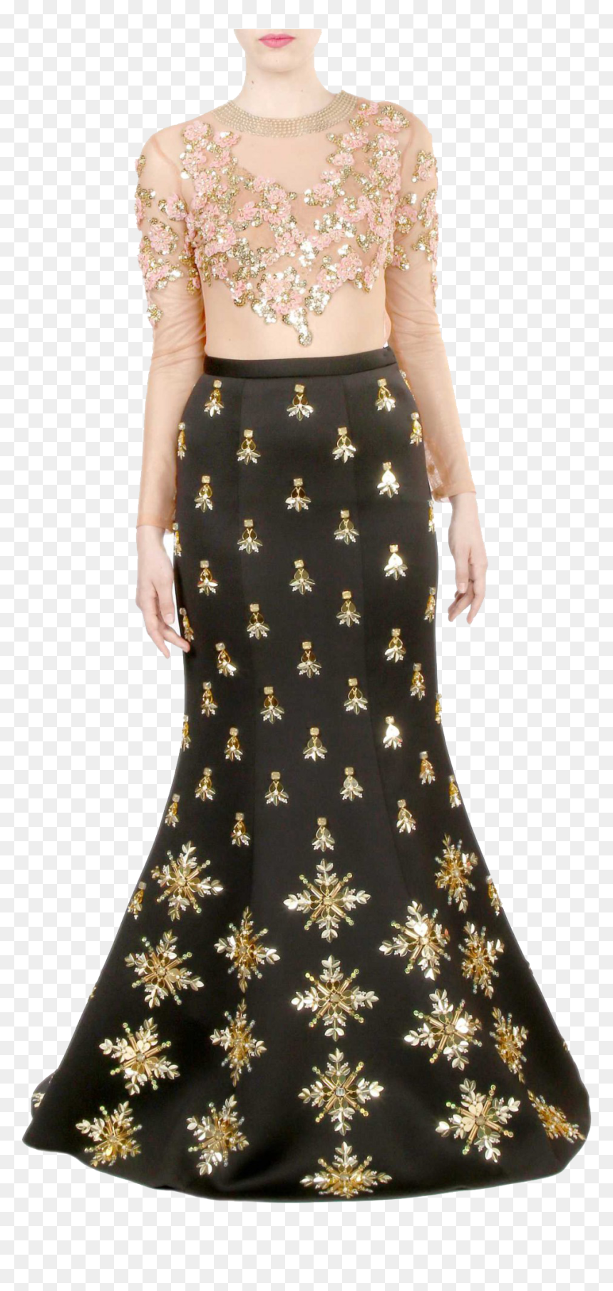 Mermaid Lehenga Png Free Image Download - Mermaid Skirt Lehenga, Transparent Png - mermaid png