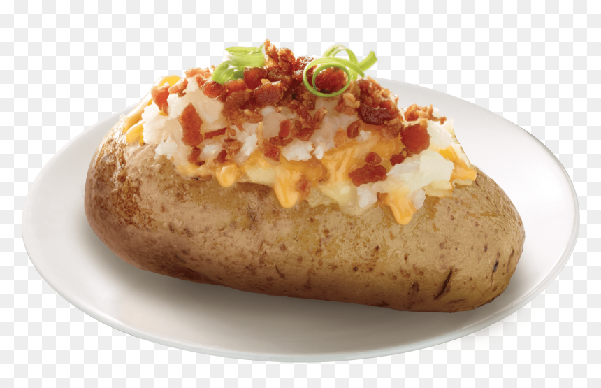 Baked Potato Png Black And White Library - Baked Potato, Transparent Png - potato png