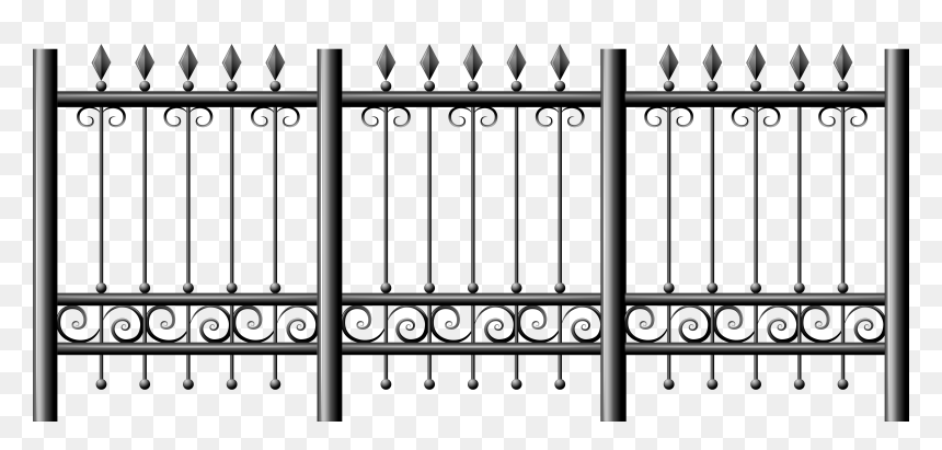 Fence Png , Png Download - Iron Fence Transparent, Png Download - fence png