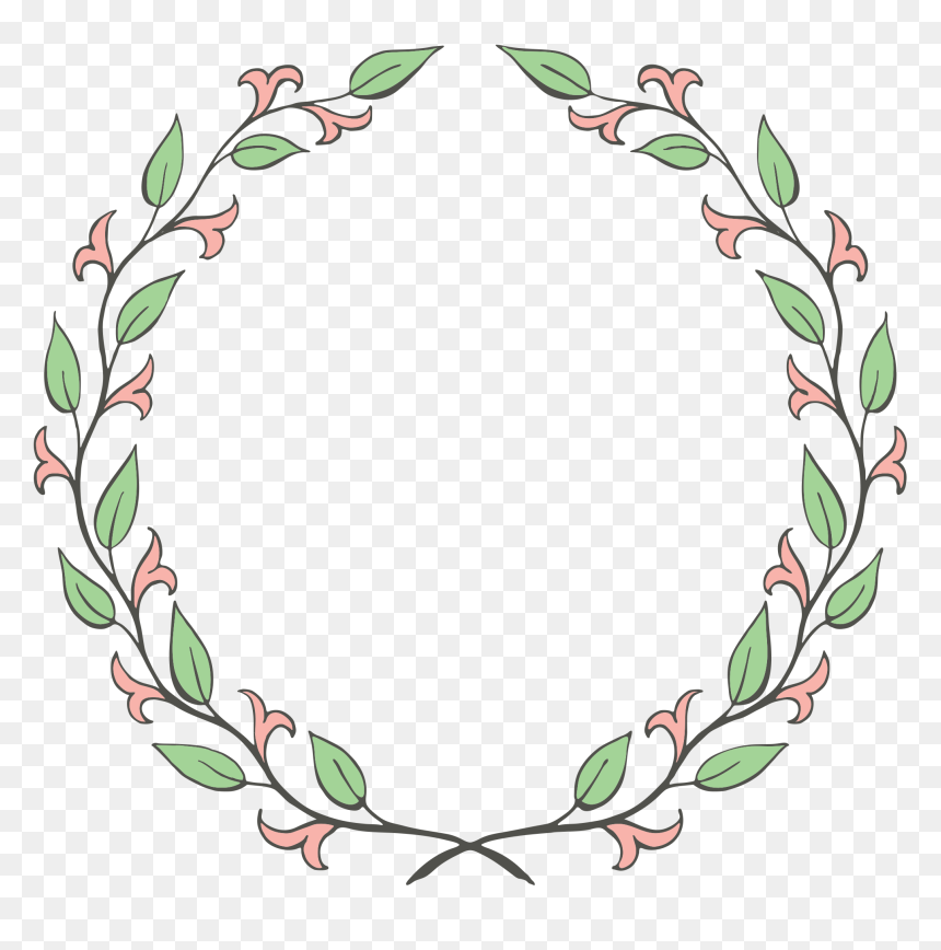 Free Wreath Clipart Free Download Best Free Wreath - Floral Wreaths And Laurels Clip Art, HD Png Download - wreath png
