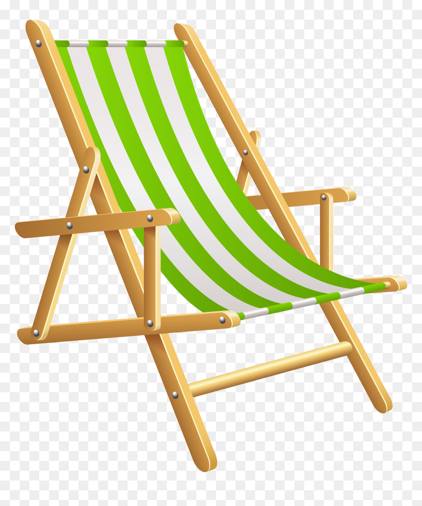 Beach Chair Png Clip Art, Transparent Png - chair png