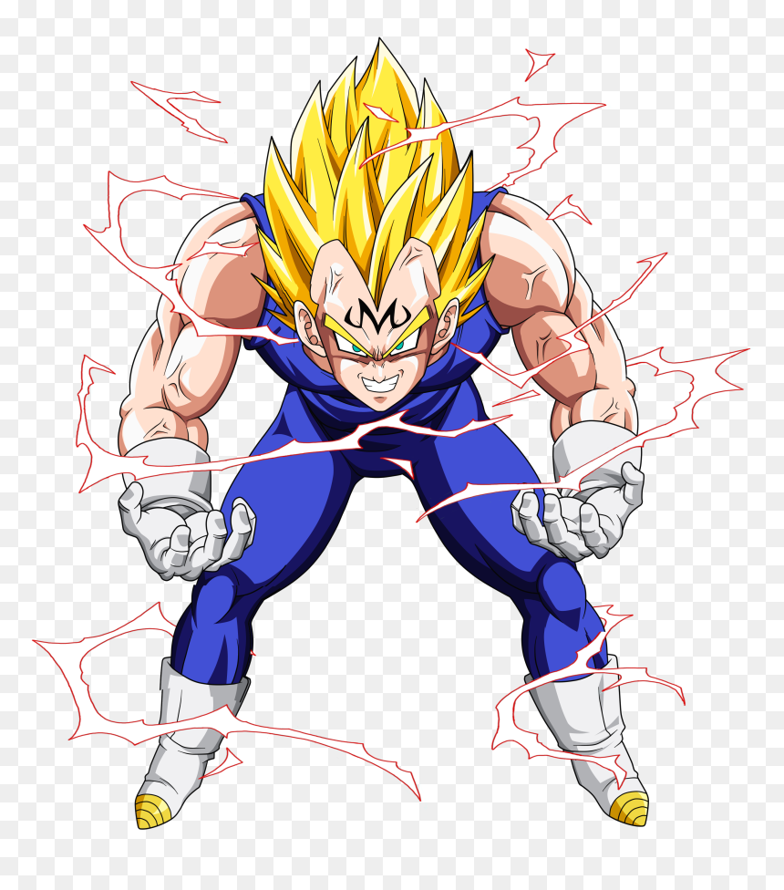 Goku Clipart Vegeta - Vegeta Majin, HD Png Download - vegeta png