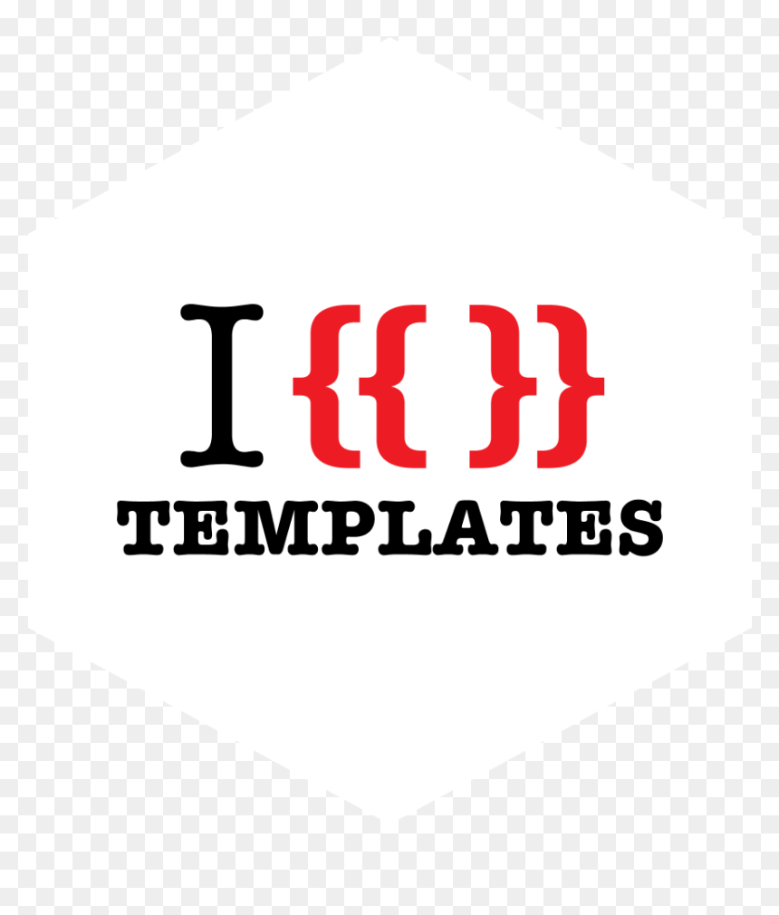 I Love Templates Hexagon - Love Templates, HD Png Download - hexagon png