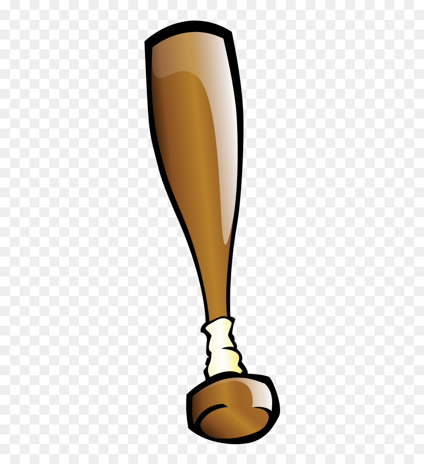Clipart Of Baseball Bat Png Freeuse Stock Clipart - Cartoon Animated Baseball Bat, Transparent Png - baseball bat png