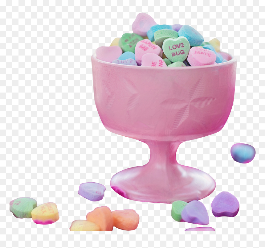 Colorful Heart Candies - Candies Png, Transparent Png - candy png