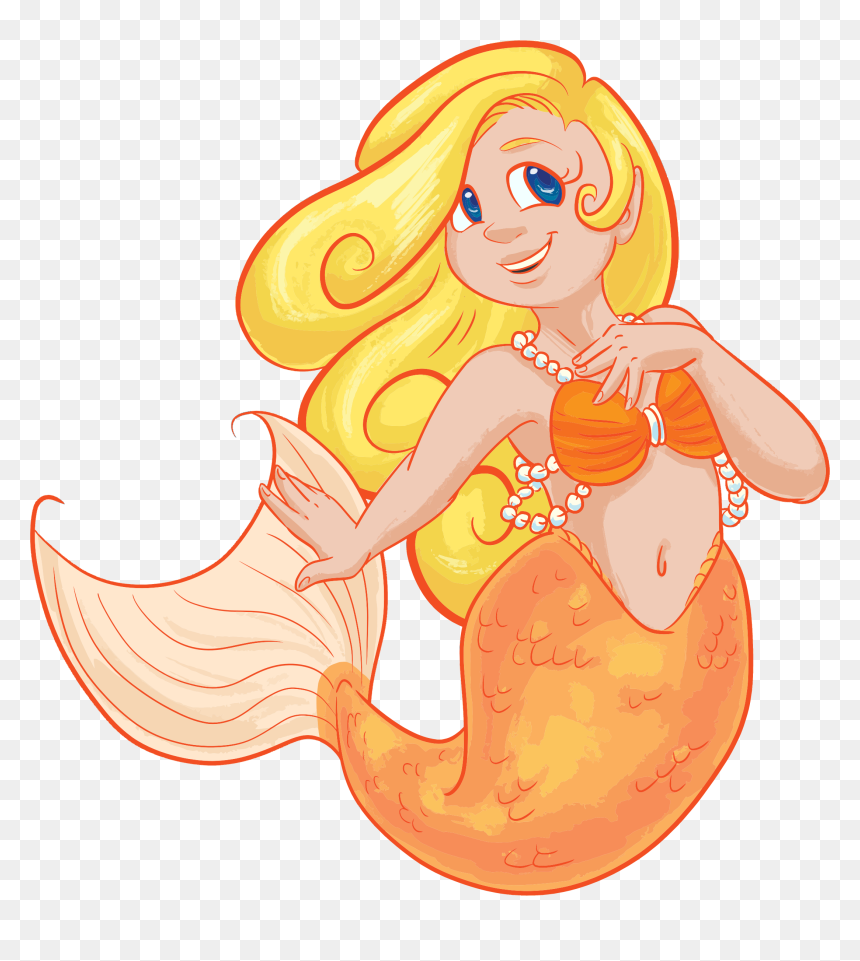 Blonde Mermaid Clip Arts - Blonde Mermaid Png, Transparent Png - mermaid png
