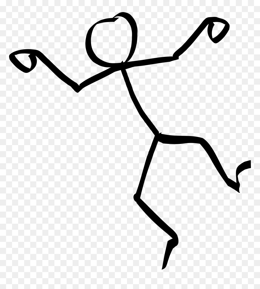 Dancing Stick Figure Clip Arts - Stick Figure Dancing Transparent Background, HD Png Download - stick figure png