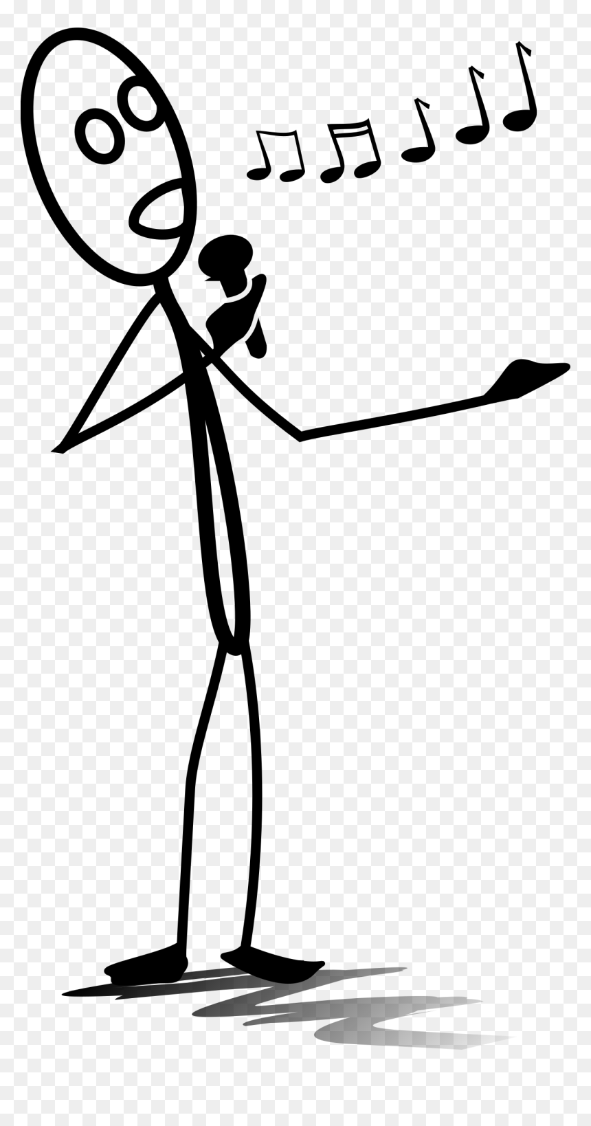 Transparent Stick Figure Png - Stick Figure Singing, Png Download - stick figure png