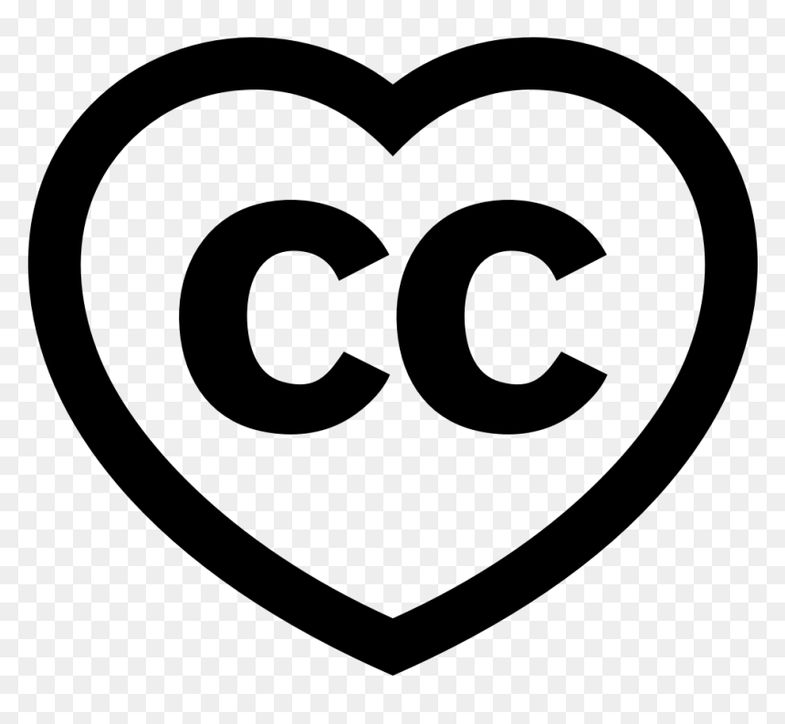 Creative Commons In The Heart, HD Png Download - black png