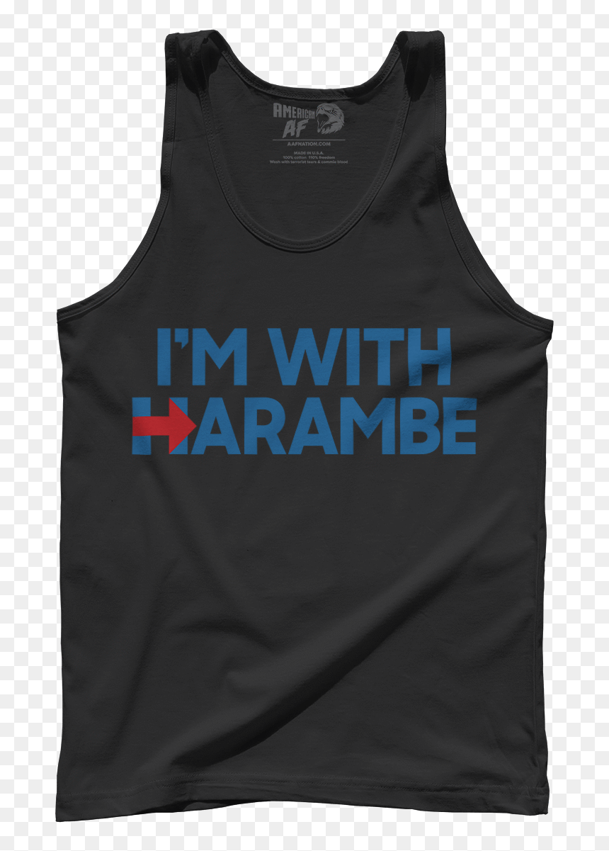 I"m With Harambe - Active Tank, HD Png Download - harambe png