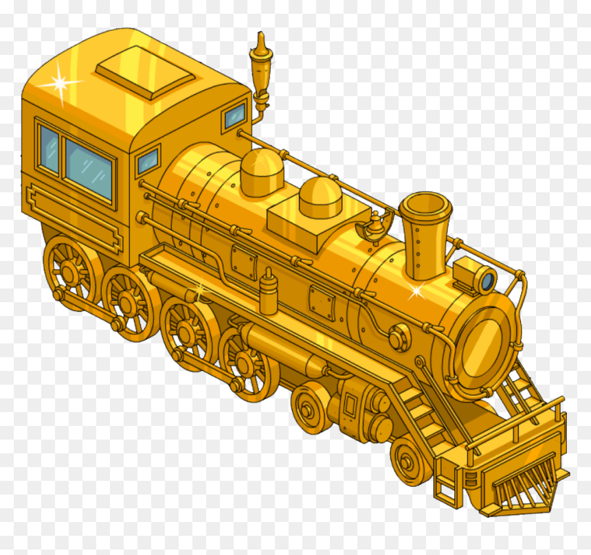 Simpson Tapped Out Golden Train , Png Download - Simpsons Tapped Out Golden Train, Transparent Png - train png