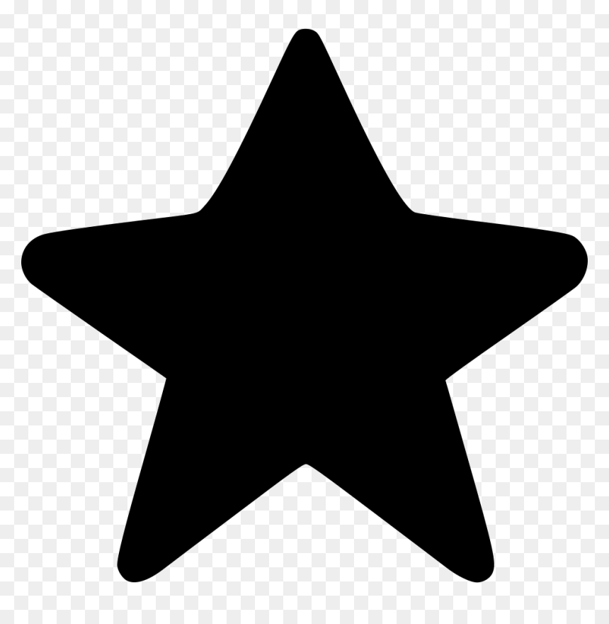 Transparent Star Of Bethlehem Clipart - Black Star Icon Png, Png Download - white star png