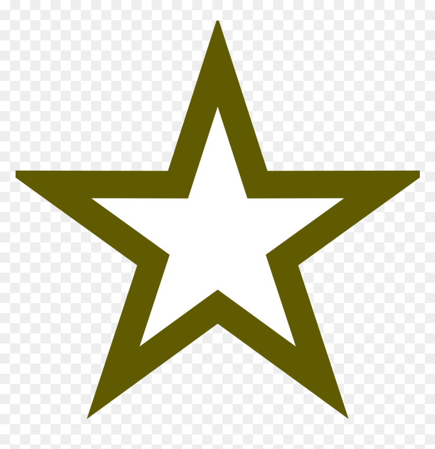 3d White Star Png Download - Star Tattoo Design Simple, Transparent Png - white star png