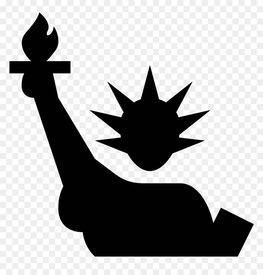 Statue Of Liberty Computer Icons - Middle Finger Card, HD Png Download - statue of liberty png
