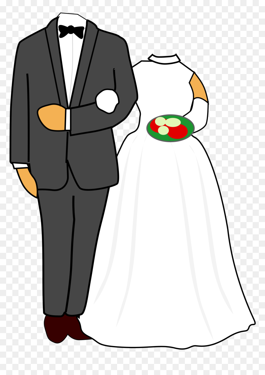 3c, Wedding Clip Arts - Bride And Groom Clipart, HD Png Download - wedding png