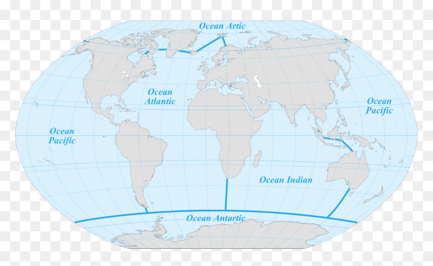 Limits 5 Oceans - Hydrosphere With All Oceans, HD Png Download - ocean png
